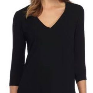 August Silk Black V Neck Knitted Sweater